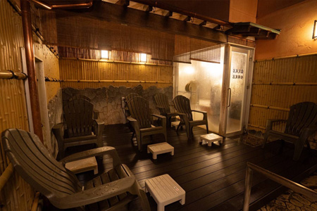 外気浴（男子風呂）