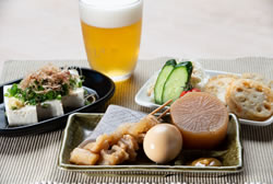 道後さや温泉ゆららのお食事処 おでんつきだし